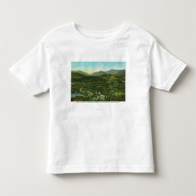 Camiseta Infantil Vista aérea da cidade com montanha de Hurrican (Frente)