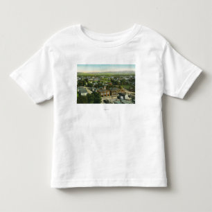 Camiseta Infantil Vista aérea da cidade, do quartel dos bombeiros &