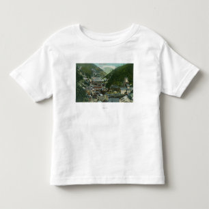 Camiseta Infantil Vista aérea da cidade e do MountainsBurke,