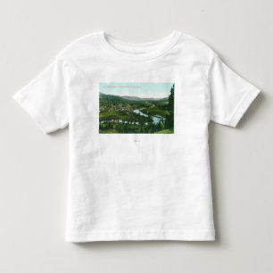 Camiseta Infantil Vista aérea da cidade no rio do St. Joe