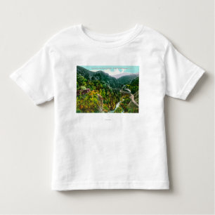 Camiseta Infantil Vista aérea da garganta, Trai pacífico do sul