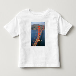 Camiseta Infantil Vista aérea da Golden Gate Bridge no