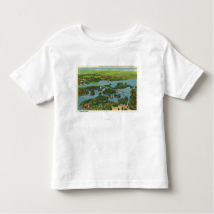Camiseta Infantil Vista aérea da ponte internacional