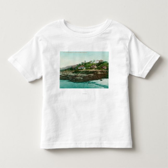 Camiseta Infantil Vista aérea das casas de campo e da praia em La (Frente)