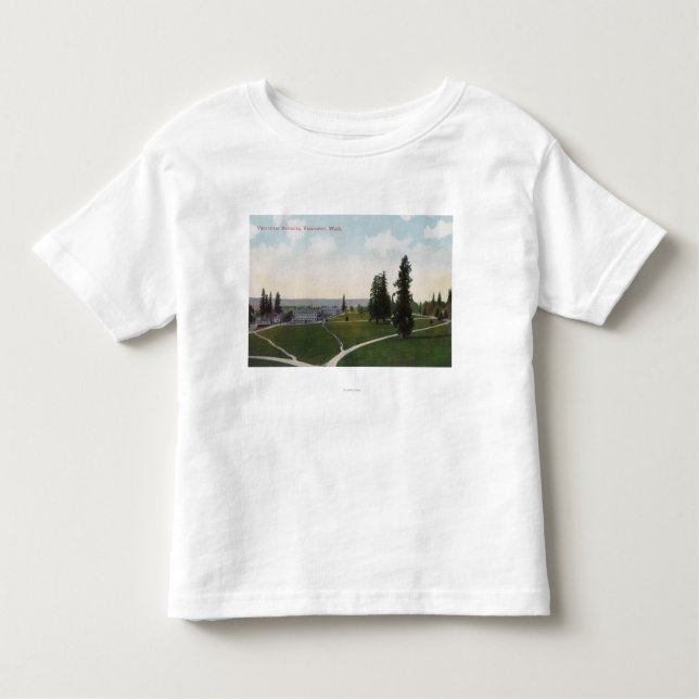 Camiseta Infantil Vista aérea das casernas de Vancôver (Frente)
