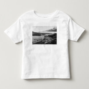 Camiseta Infantil Vista aérea de Haines, lugar de Alaska de
