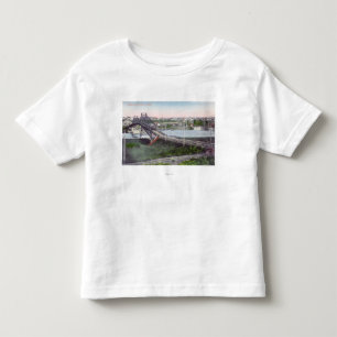 Camiseta Infantil Vista aérea de Lewiston BridgeLewiston,