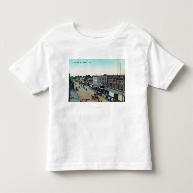 Camiseta Infantil Vista aérea de StreetWoodland principal ocidental, (Frente)