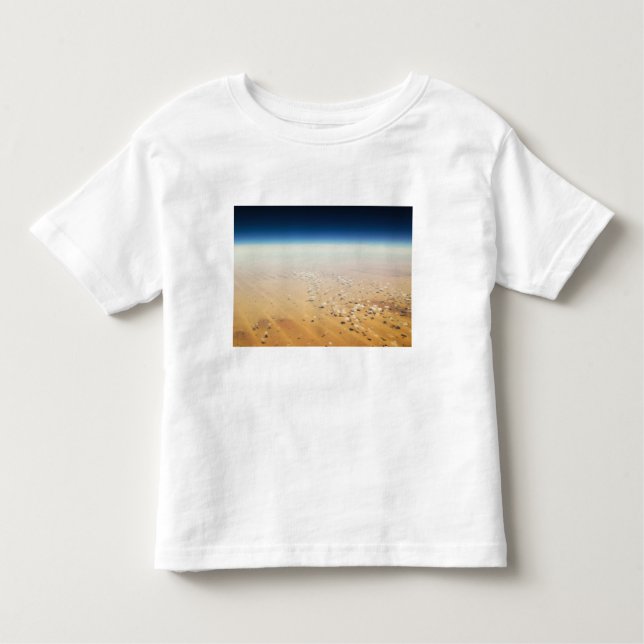 Camiseta Infantil Vista aérea de um deserto (Frente)