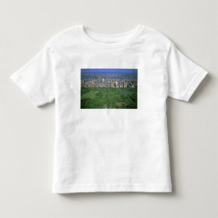 Camiseta Infantil Vista aérea do Central Park e do lado oeste