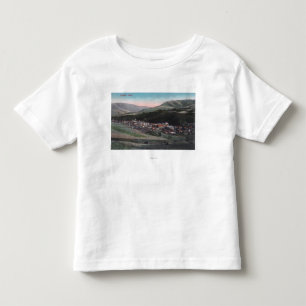 Camiseta Infantil Vista aérea do CityCuldesac, identificação
