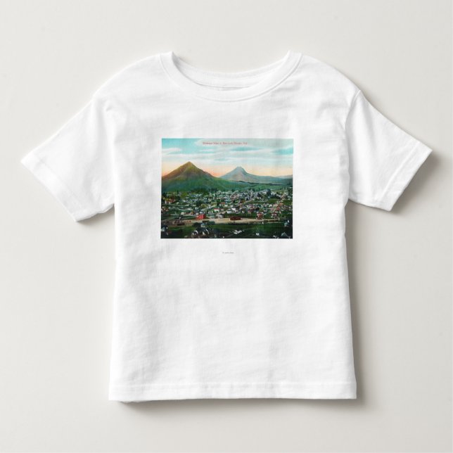 Camiseta Infantil Vista aérea do CitySan Luis Obispo, CA (Frente)
