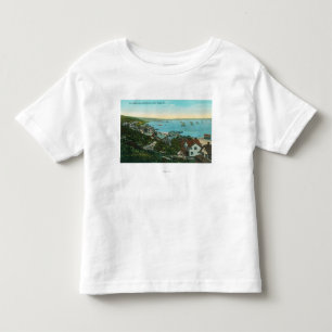 Camiseta Infantil Vista aérea do forte Rosecrans e da cidade