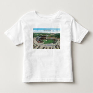 Camiseta Infantil Vista aérea do Milwaukee County Stadium novo