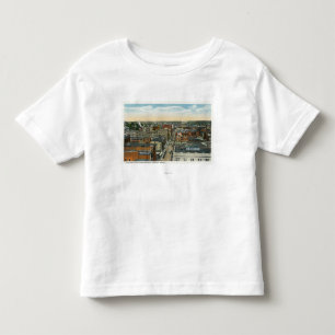 Camiseta Infantil Vista aérea do norte da rua principal