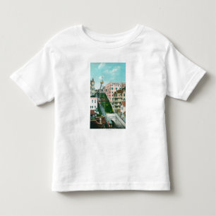 Camiseta Infantil Vista aérea do trole do vôo dos anjos