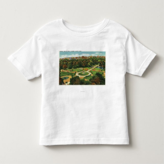 Camiseta Infantil Vista aérea dos jardins públicos # 2 (Frente)
