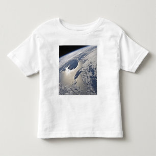 Camiseta Infantil vista Alto-oblíqua da península de Gaspe