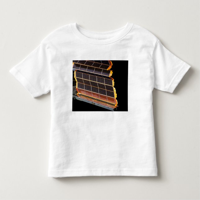 Camiseta Infantil Vista aproximada das matrizes solares (Frente)