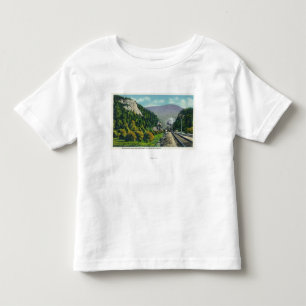 Camiseta Infantil Vista da cabeça do elefante & do entalhe Entranc