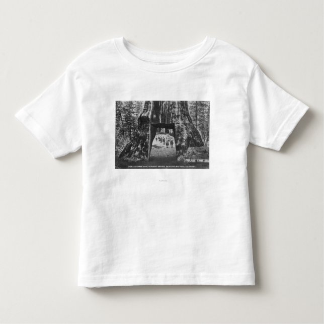Camiseta Infantil Vista da cabine dos pioneiros, homens a cavalo (Frente)