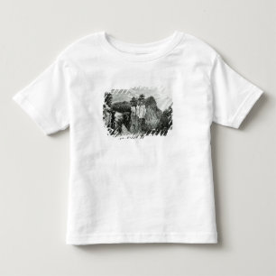 Camiseta Infantil Vista da cachoeira do rio de Passaic, New-jersey