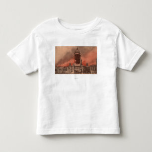 Camiseta Infantil Vista da câmara municipal após o terremoto