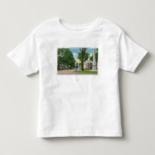 Camiseta Infantil Vista da câmara municipal e do monumento de