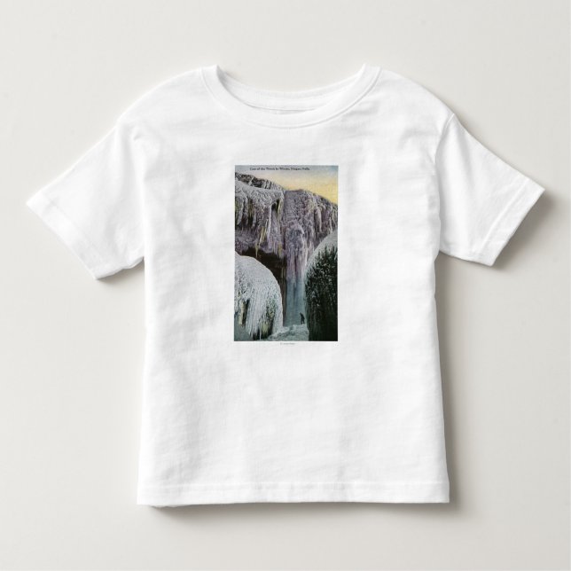 Camiseta Infantil Vista da caverna dos ventos no inverno (Frente)