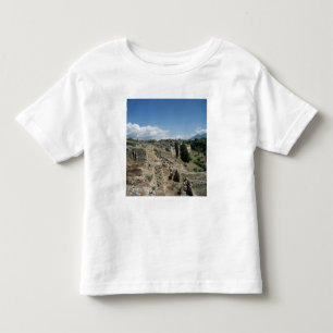 Camiseta Infantil Vista da cidade arruinada