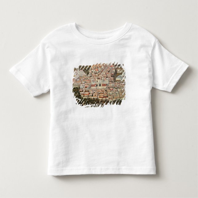 Camiseta Infantil Vista da cidade de Damasco (Frente)