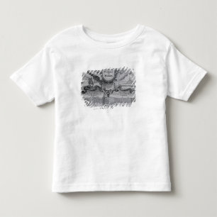 Camiseta Infantil Vista da cidade de Madrid