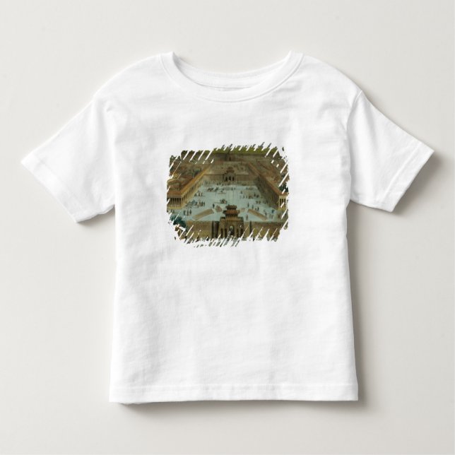 Camiseta Infantil Vista da cidade de Peking tomada do sul (e (Frente)