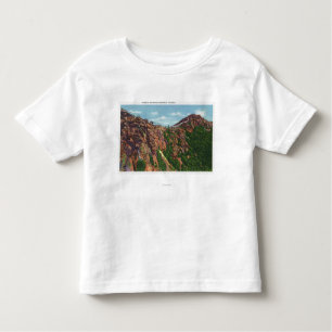 Camiseta Infantil Vista da cimeira de Whiteface Mt