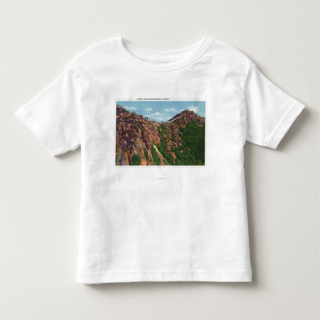 Camiseta Infantil Vista da cimeira de Whiteface Mt (Frente)