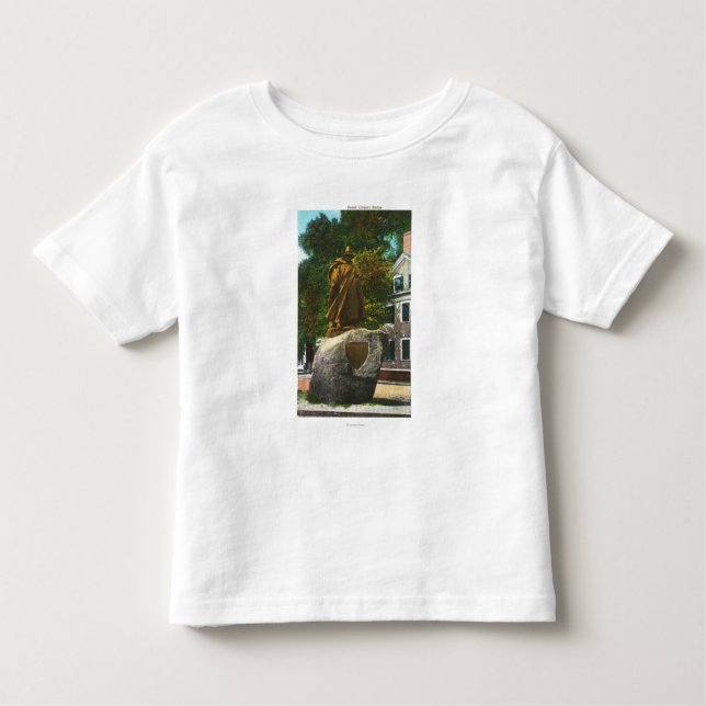 Camiseta Infantil Vista da estátua de Roger Conant (Frente)