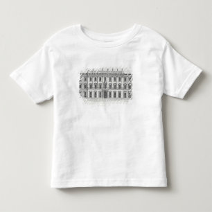 Camiseta Infantil Vista da fachada de Palazzo Chigi, Roma, designe
