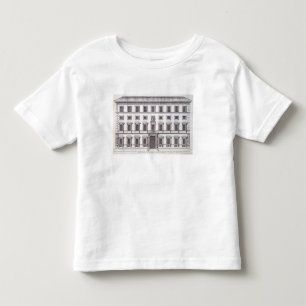 Camiseta Infantil Vista da fachada de Palazzo Marchese, Roma, desi