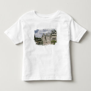 Camiseta Infantil Vista da fachada ocidental do restaurado