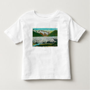 Camiseta Infantil Vista da geleira de Spencer, perto de Seward,