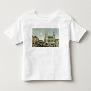 Camiseta Infantil Vista da igreja do Santo-Sulpice