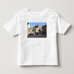 Camiseta Infantil Vista da igreja fortificada construída pelos