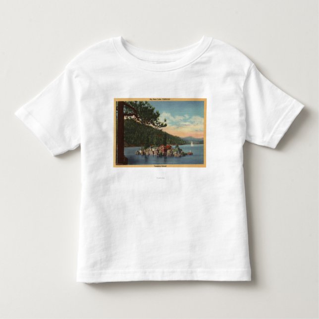 Camiseta Infantil Vista da ilha do tesouro (Frente)