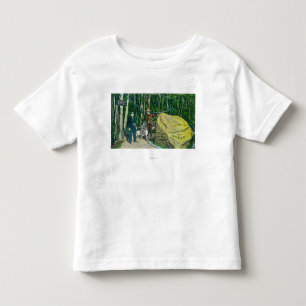 Camiseta Infantil Vista da pepita Dourado a maior no mundo