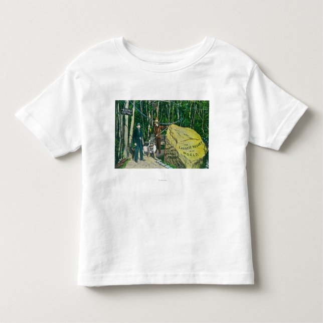 Camiseta Infantil Vista da pepita Dourado a maior no mundo (Frente)