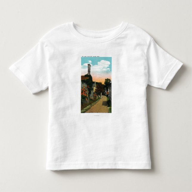 Camiseta Infantil Vista da pista da cinza (Frente)