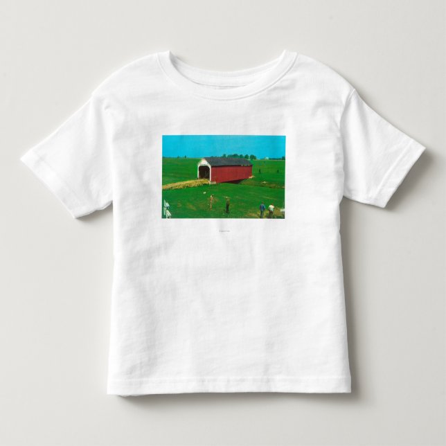 Camiseta Infantil Vista da ponte de Catlin (Frente)