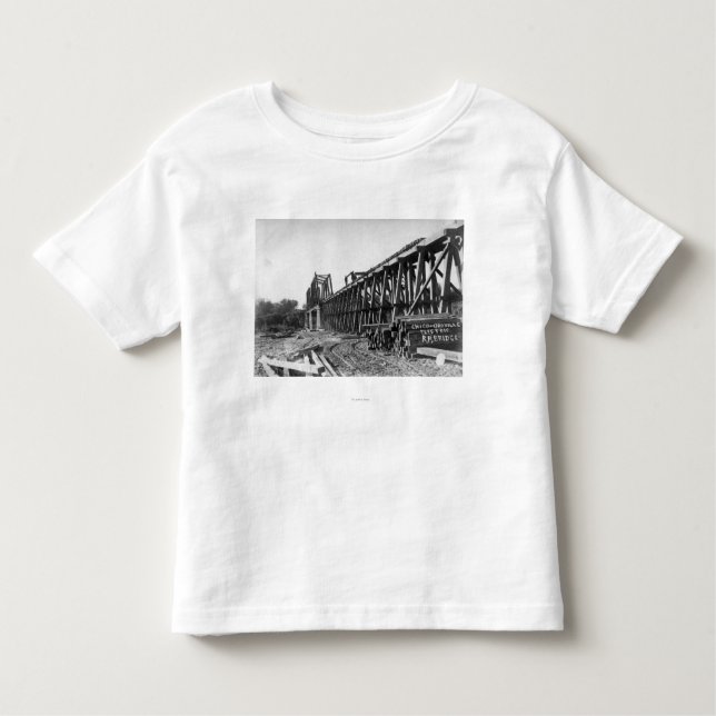 Camiseta Infantil Vista da ponte de Chico-Oroville (Frente)