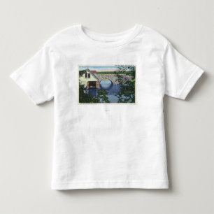 Camiseta Infantil Vista da ponte traseira da baía