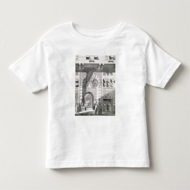 Camiseta Infantil Vista da porta do Kaid-Bey de Okal, 'dos (Frente)